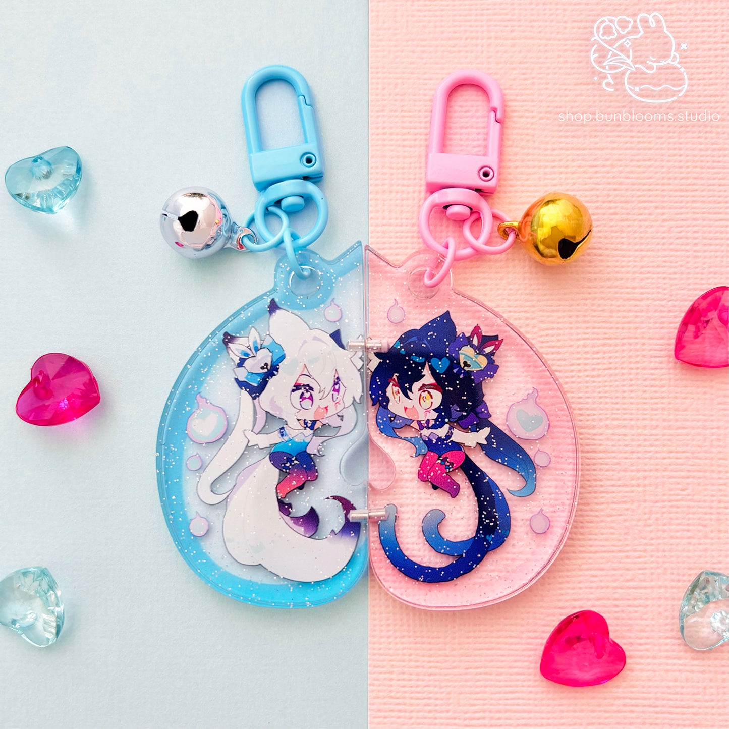 Glitter Keychain Set: Highfive!