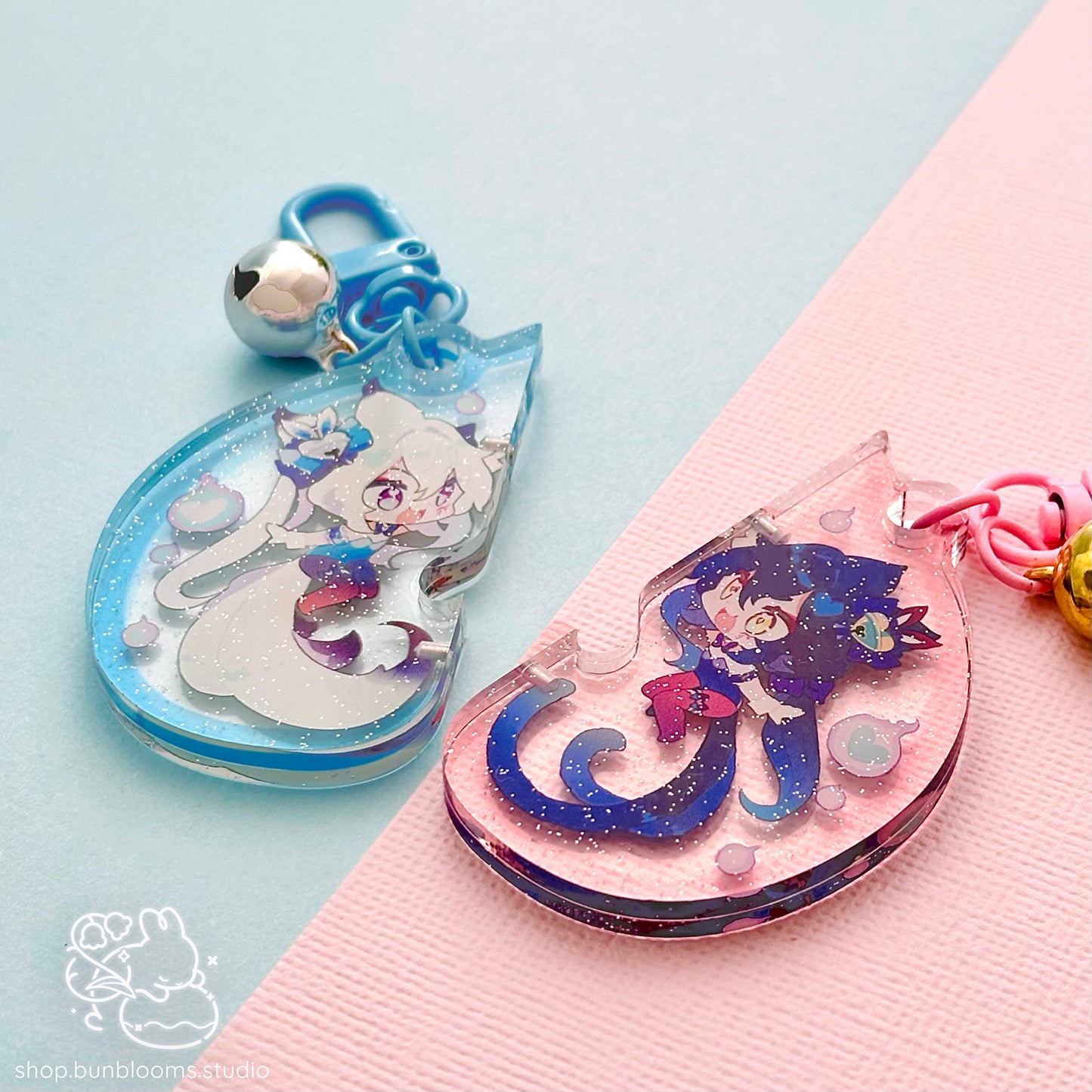 Glitter Keychain Set: Highfive!