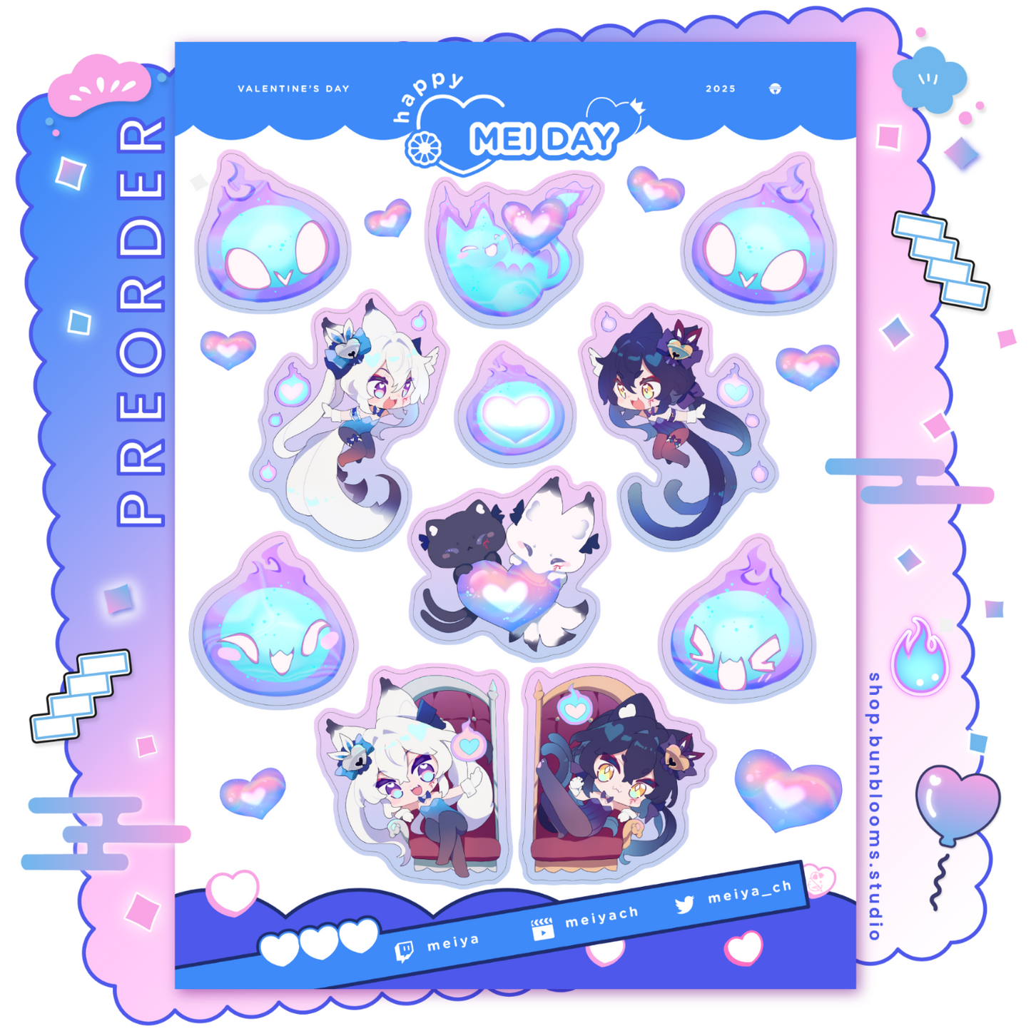 Sticker Sheet: Fomxfire Valentine