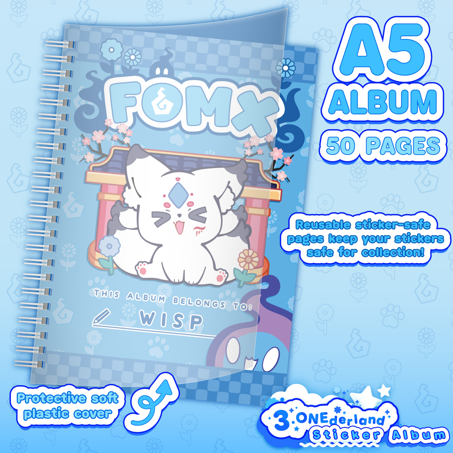 A5 Reusable Sticker Book: FOMX Album
