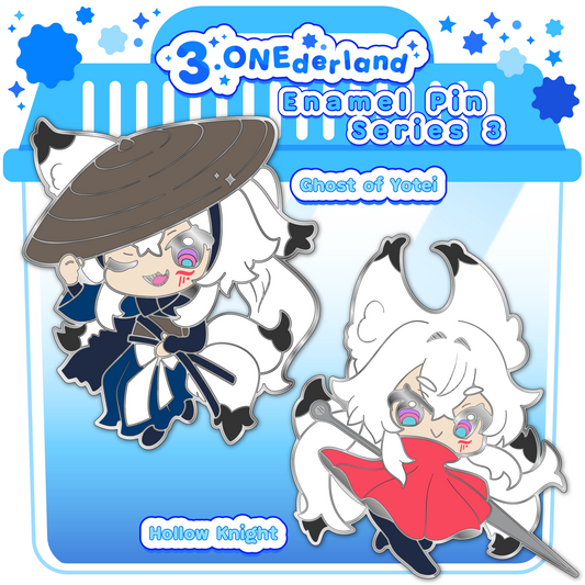 Enamel Pins: Ghost of Yotei & Hollow Knight