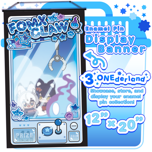 Enamel Pin Banner: FOMX Claw!