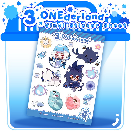 Sticker Sheet: 3.ONEderland