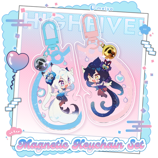 Glitter Keychain Set: Highfive!