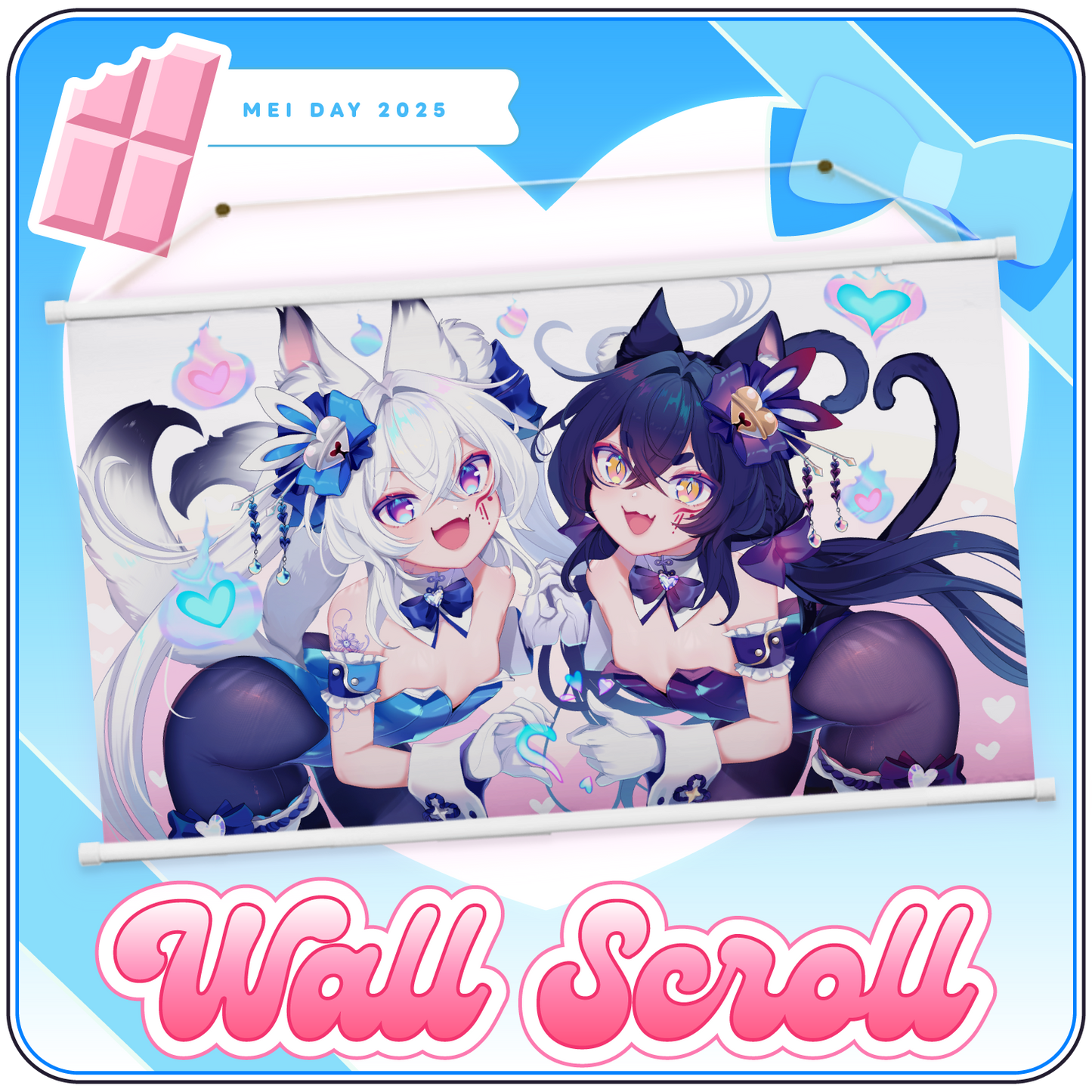 Wall Scroll: Mei Day Bunnies