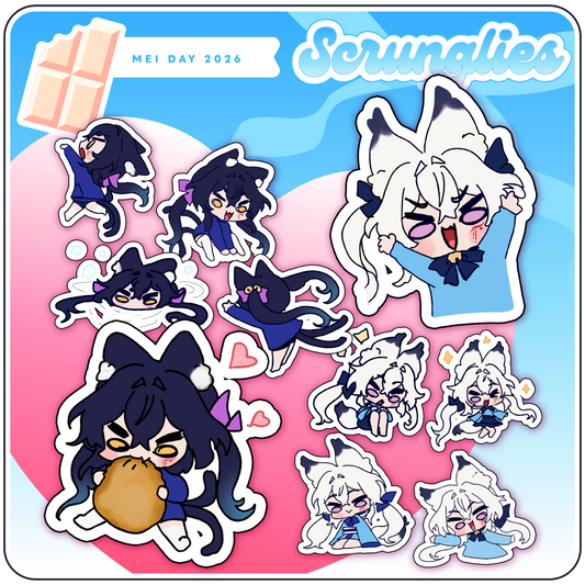 Die-Cut Stickers: Scrunglies