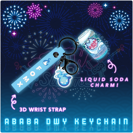 Liquid Soda Lanyard Keychain: ABABA DWY