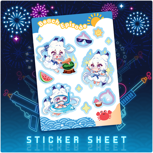 Sticker Sheet: Beach Episode